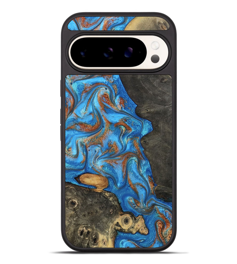 Pixel 9 Pro XL Wood Phone Case - Lakelyn (Teal & Gold, 794114)