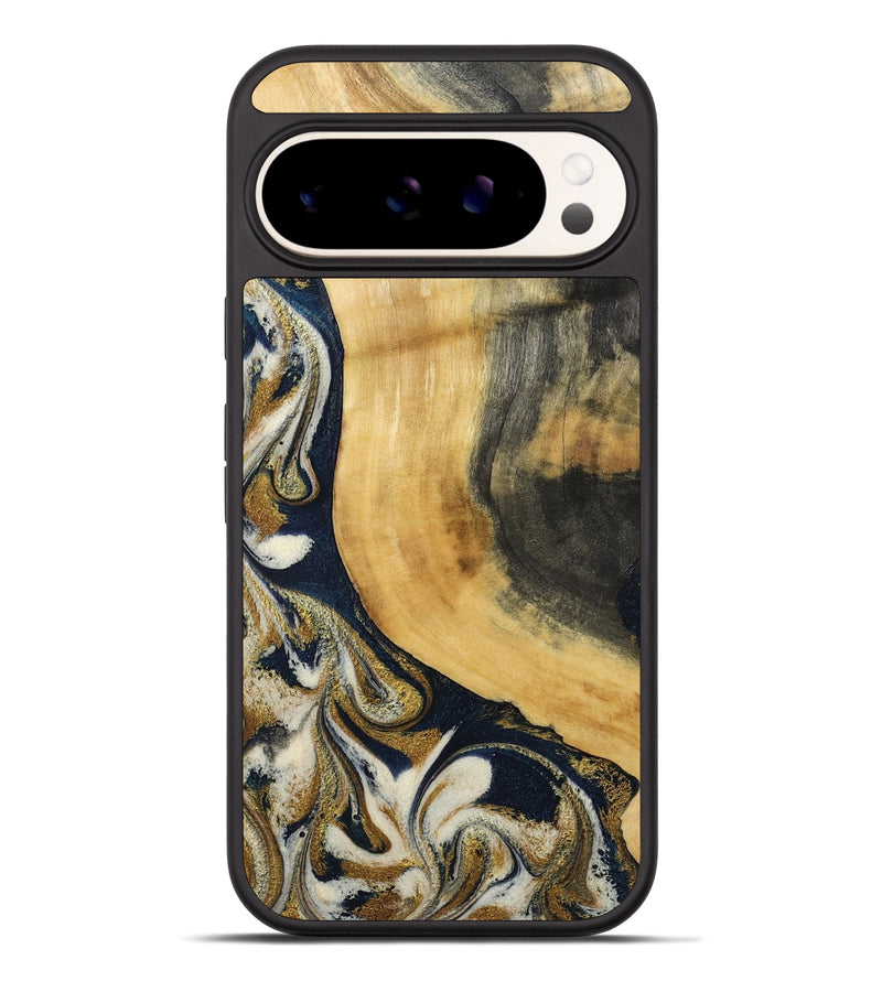 Pixel 9 Pro XL Wood Phone Case - Bertie (Teal & Gold, 794118)