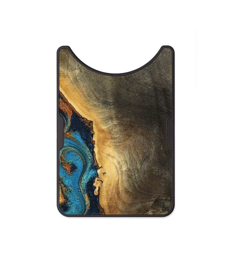 Alloy Wood Wallet - Gust (Teal & Gold, 794121)