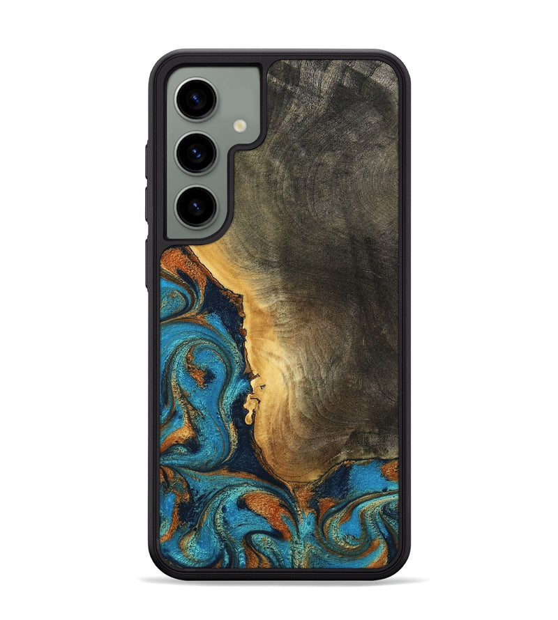 Galaxy S24 Plus Wood Phone Case - Gust (Teal & Gold, 794121)