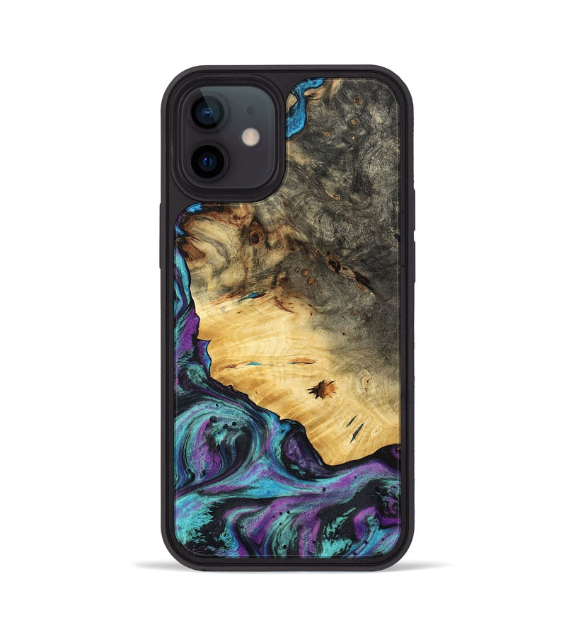 iPhone 12 Wood Phone Case - Arch (Purple, 794129)