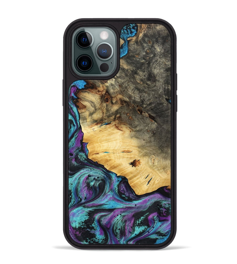 iPhone 12 Pro Max Wood Phone Case - Arch (Purple, 794129)