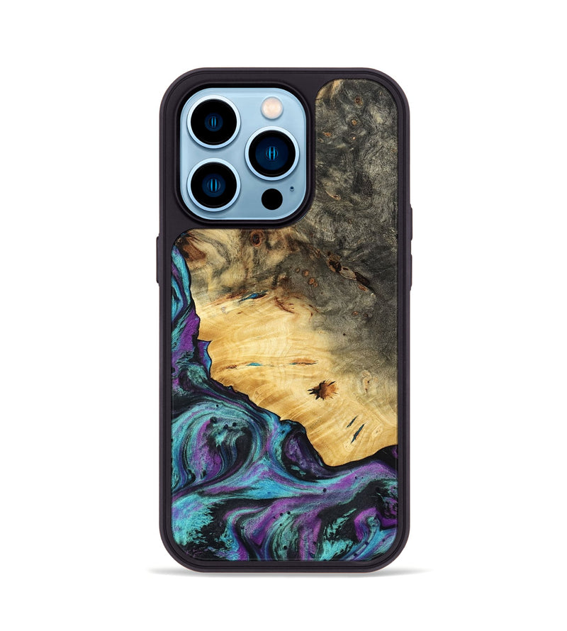 iPhone 14 Pro Wood Phone Case - Arch (Purple, 794129)