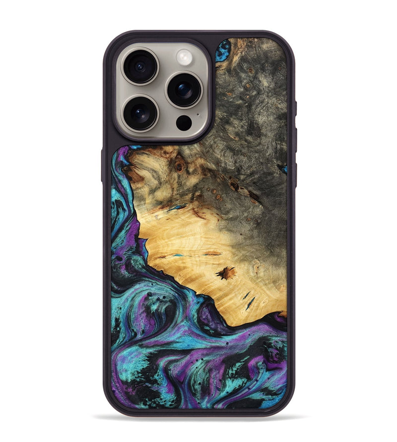 iPhone 15 Pro Max Wood Phone Case - Arch (Purple, 794129)