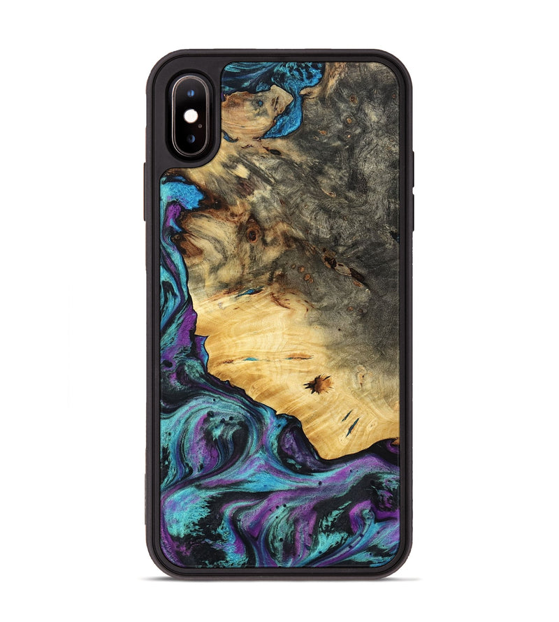 iPhone Xs Max Wood Phone Case - Arch (Purple, 794129)