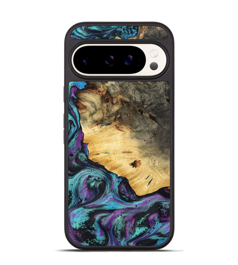 Pixel 9 Wood Phone Case - Arch (Purple, 794129)