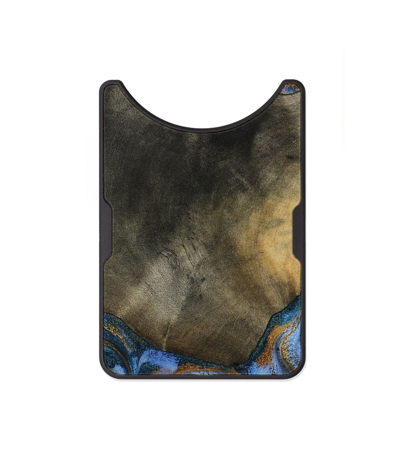 Alloy Wood Wallet - Stephen (Teal & Gold, 794138)