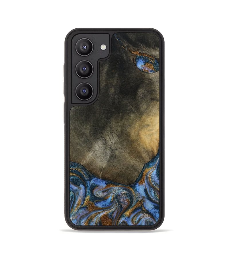 Galaxy S23 Wood Phone Case - Stephen (Teal & Gold, 794138)