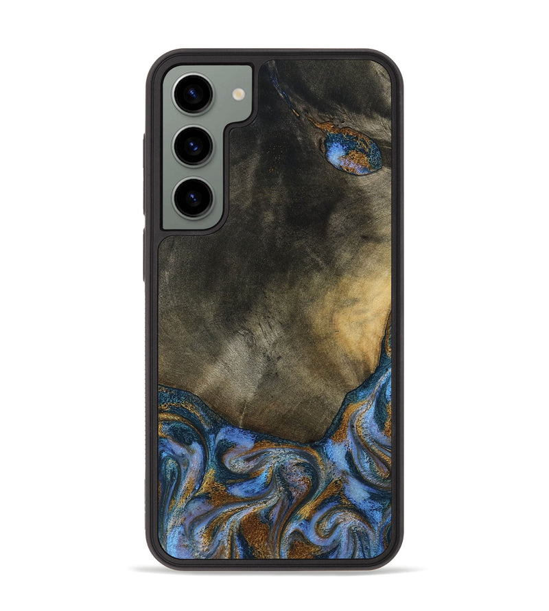 Galaxy S23 Plus Wood Phone Case - Stephen (Teal & Gold, 794138)