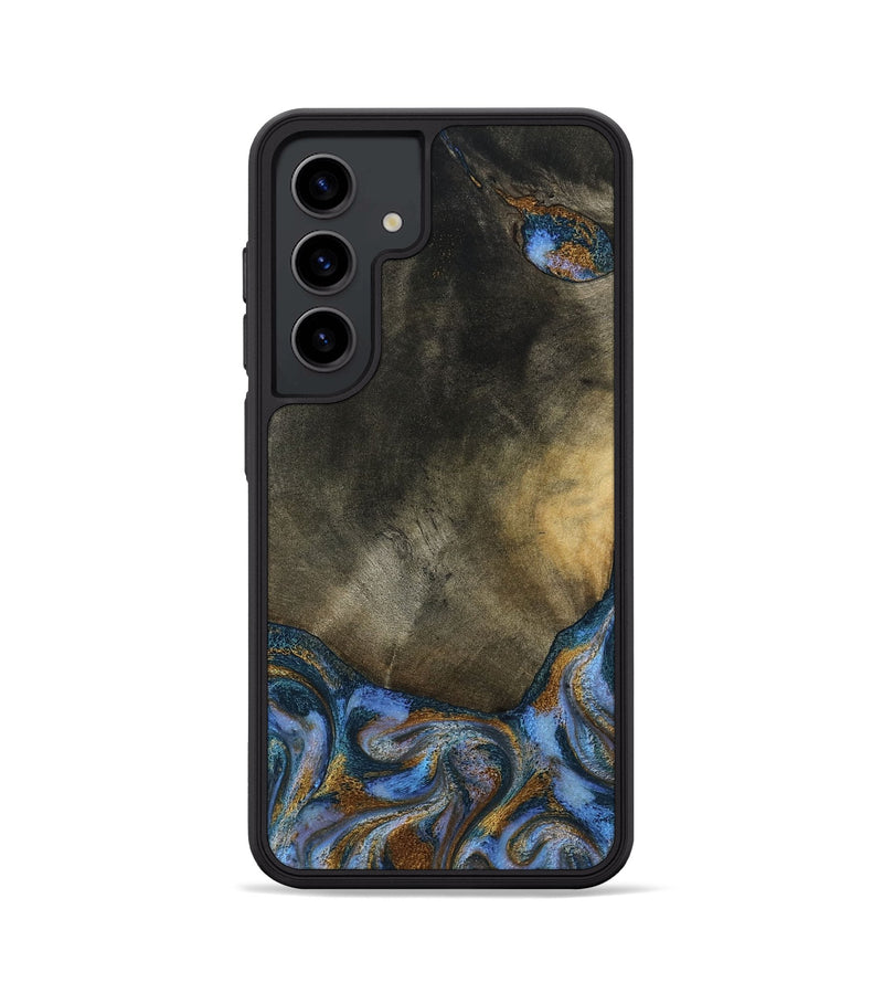 Galaxy S24 Wood Phone Case - Stephen (Teal & Gold, 794138)