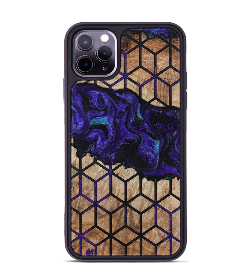 iPhone 11 Pro Max Wood Phone Case - Dequan (Pattern, 794146)