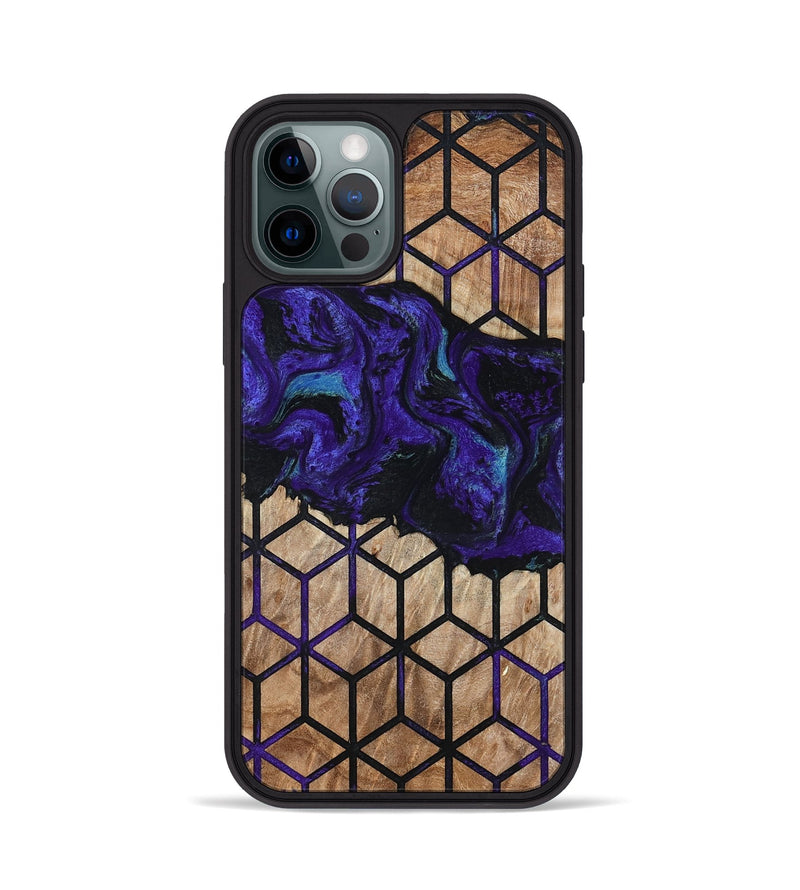 iPhone 12 Pro Wood Phone Case - Dequan (Pattern, 794146)