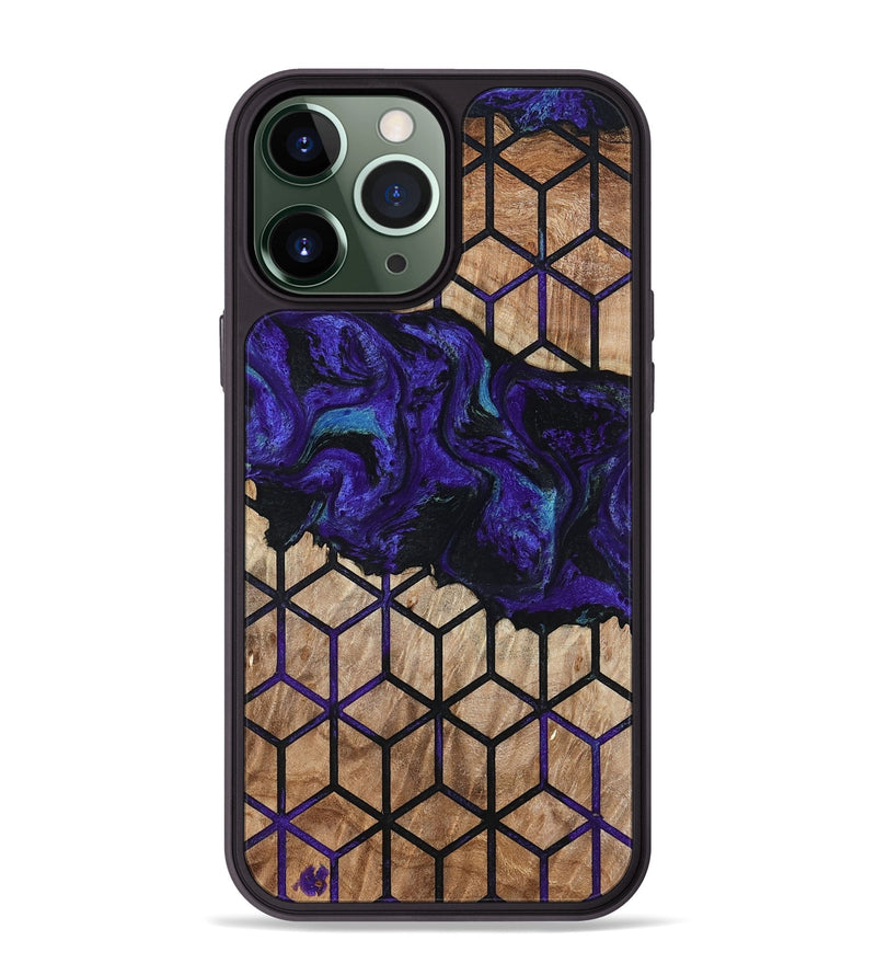 iPhone 13 Pro Max Wood Phone Case - Dequan (Pattern, 794146)