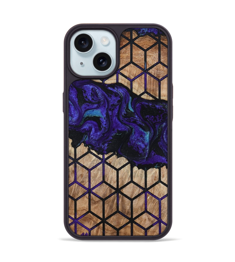 iPhone 15 Wood Phone Case - Dequan (Pattern, 794146)