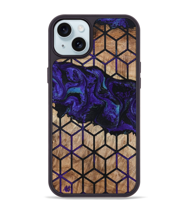 iPhone 15 Plus Wood Phone Case - Dequan (Pattern, 794146)