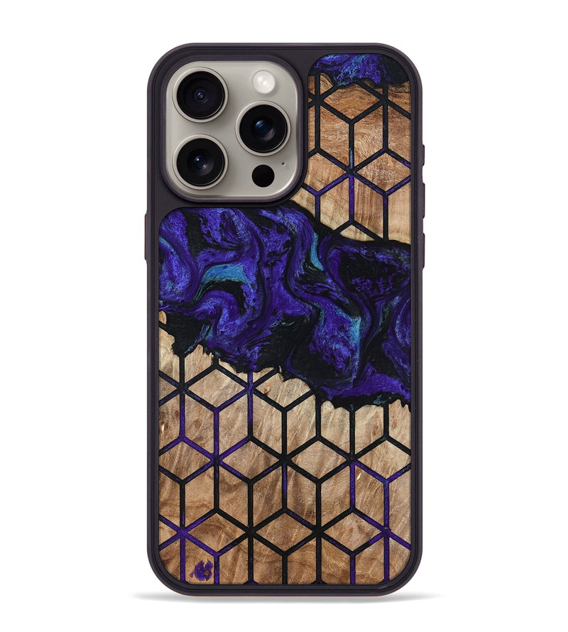 iPhone 15 Pro Max Wood Phone Case - Dequan (Pattern, 794146)