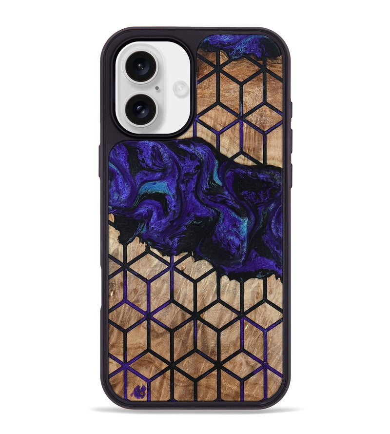 iPhone 16 Plus Wood Phone Case - Dequan (Pattern, 794146)