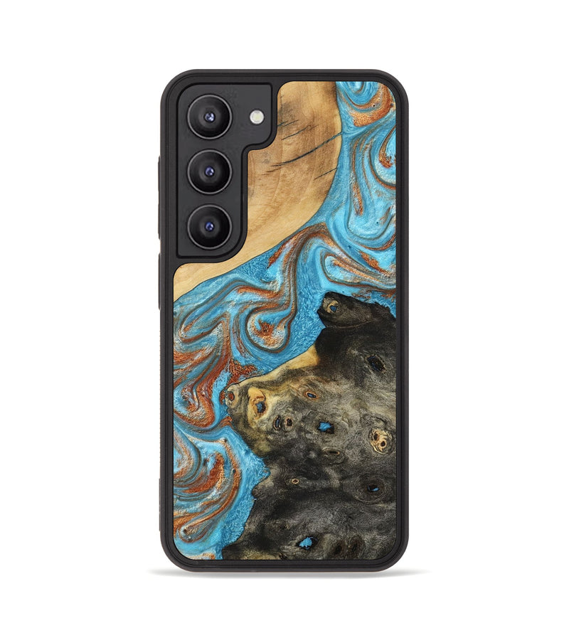 Galaxy S23 Wood Phone Case - Cody (Teal & Gold, 794154)