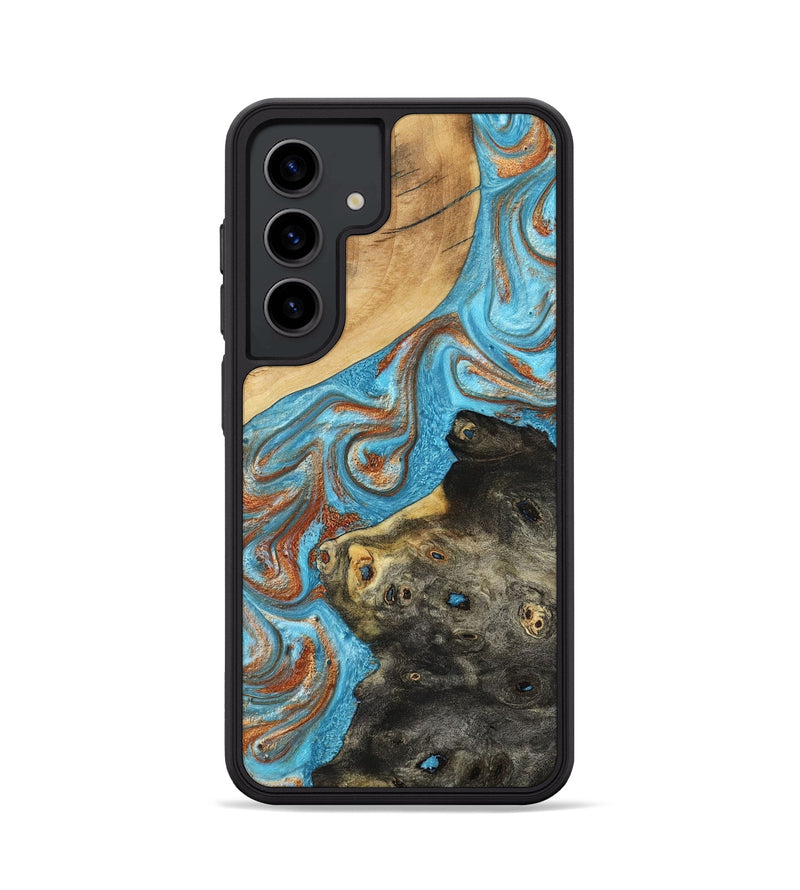 Galaxy S24 Wood Phone Case - Cody (Teal & Gold, 794154)