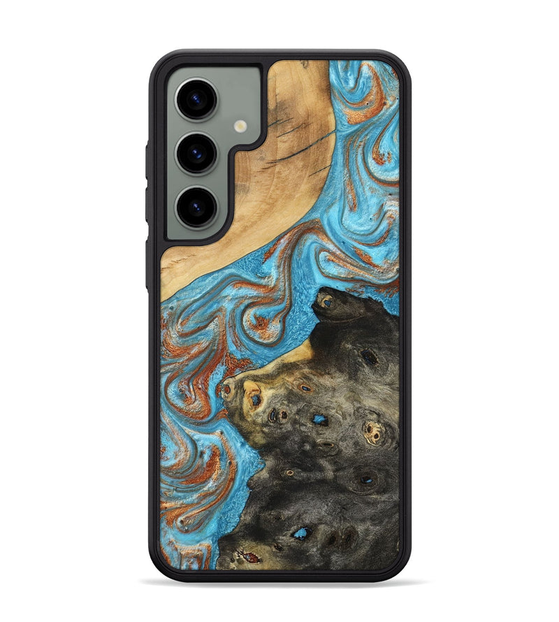 Galaxy S24 Plus Wood Phone Case - Cody (Teal & Gold, 794154)