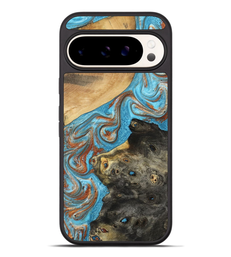 Pixel 9 Pro XL Wood Phone Case - Cody (Teal & Gold, 794154)