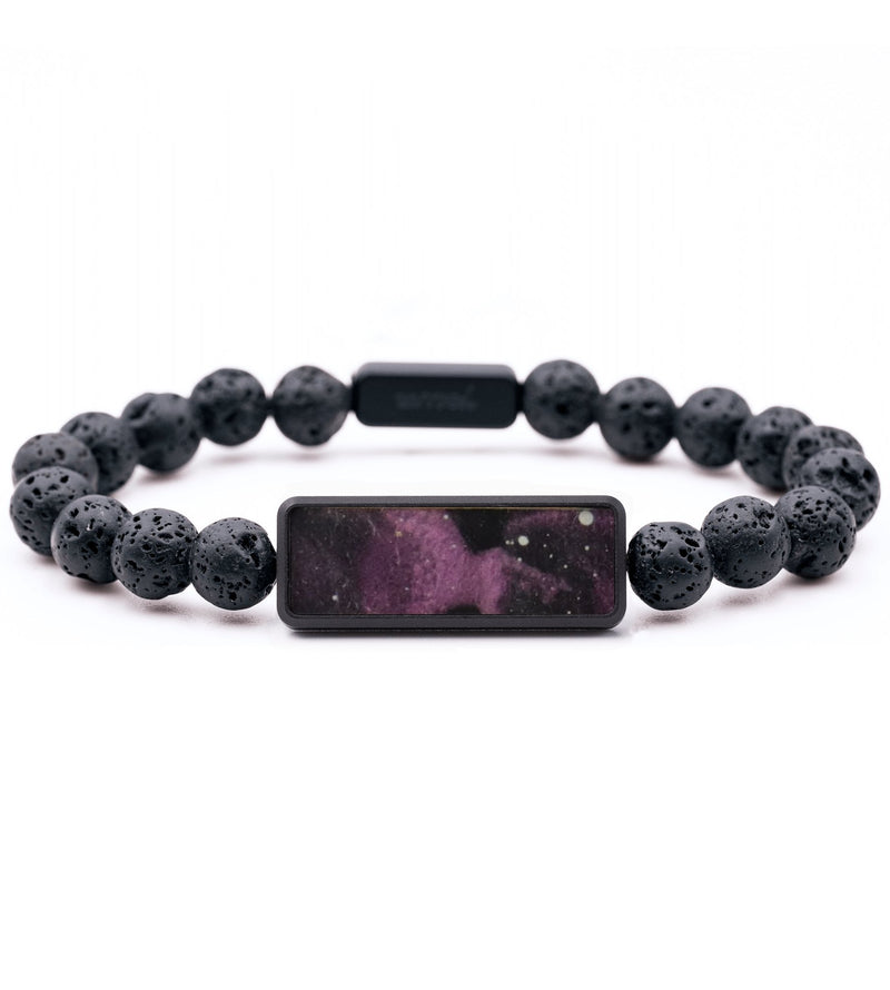 Lava Bead Wood Bracelet - Riley (Cosmos, 794217)