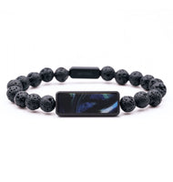 Lava Bead ResinArt Bracelet - Katlyn (Blue, 794263)
