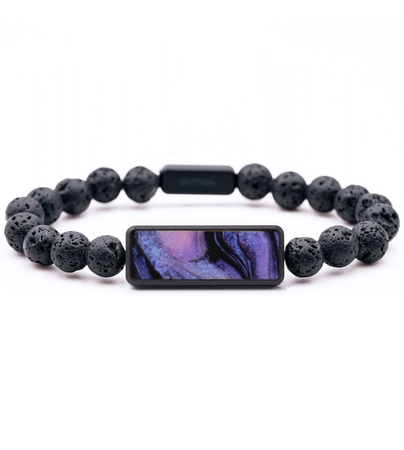 Lava Bead ResinArt Bracelet - Craig (Purple, 794271)