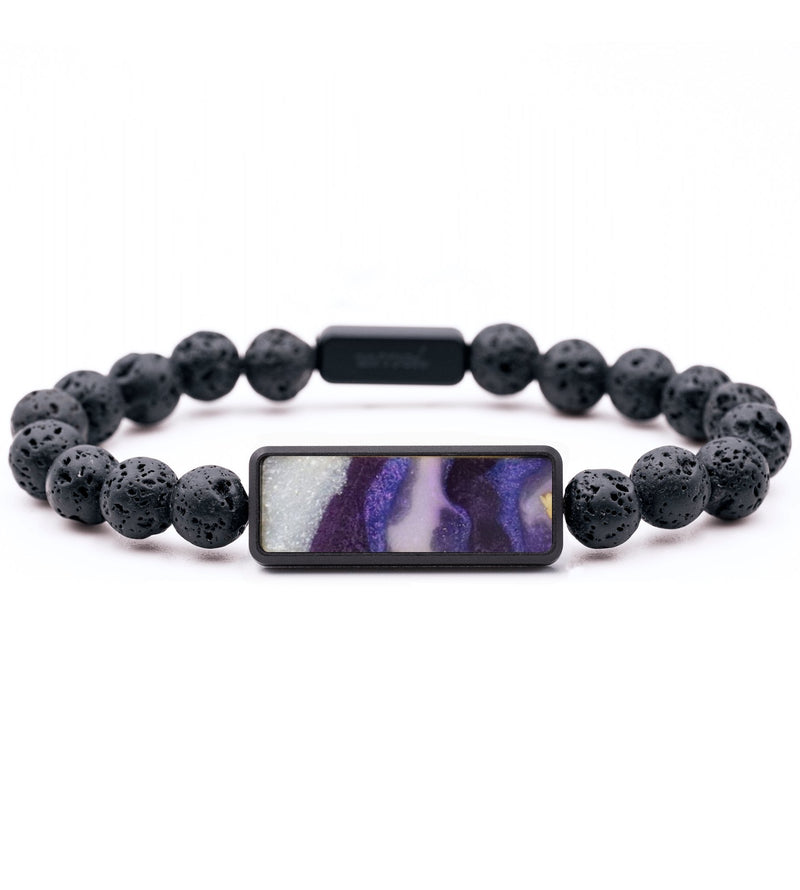 Lava Bead ResinArt Bracelet - Johnnie (Purple, 794272)