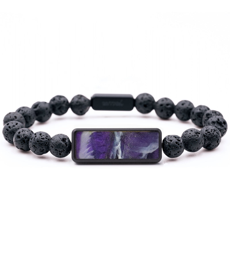 Lava Bead ResinArt Bracelet - Tori (Purple, 794290)
