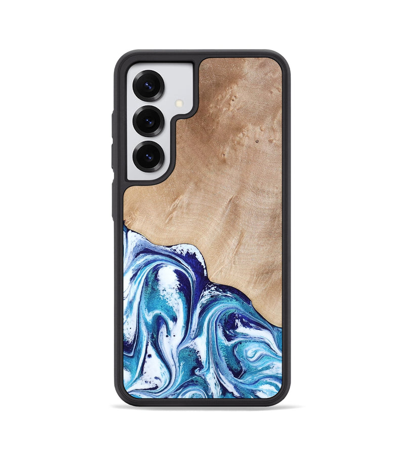 Galaxy S25 Wood Phone Case - Pink (Blue, 794387)