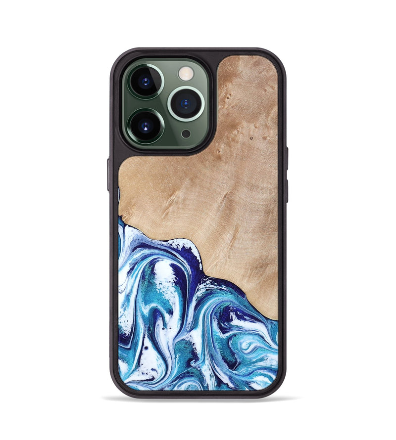 iPhone 13 Pro Wood Phone Case - Pink (Blue, 794387)