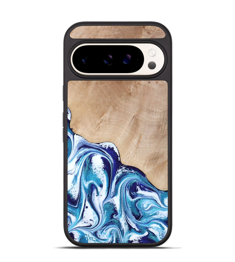 Pixel 9 Pro Wood Phone Case - Pink (Blue, 794387)