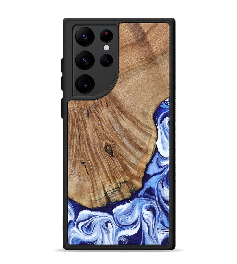 Galaxy S22 Ultra Wood Phone Case - Corine (Blue, 794393)
