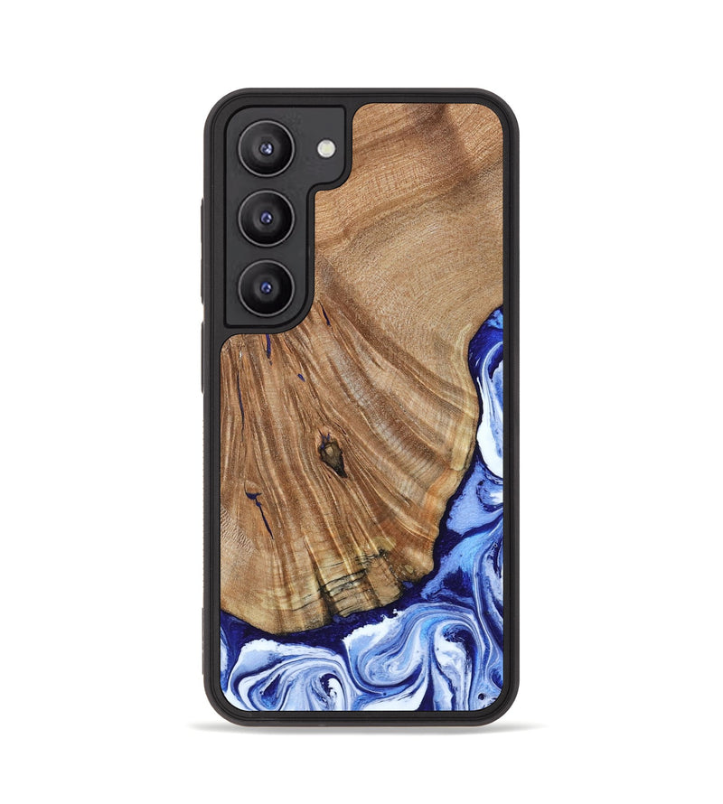 Galaxy S23 Wood Phone Case - Corine (Blue, 794393)