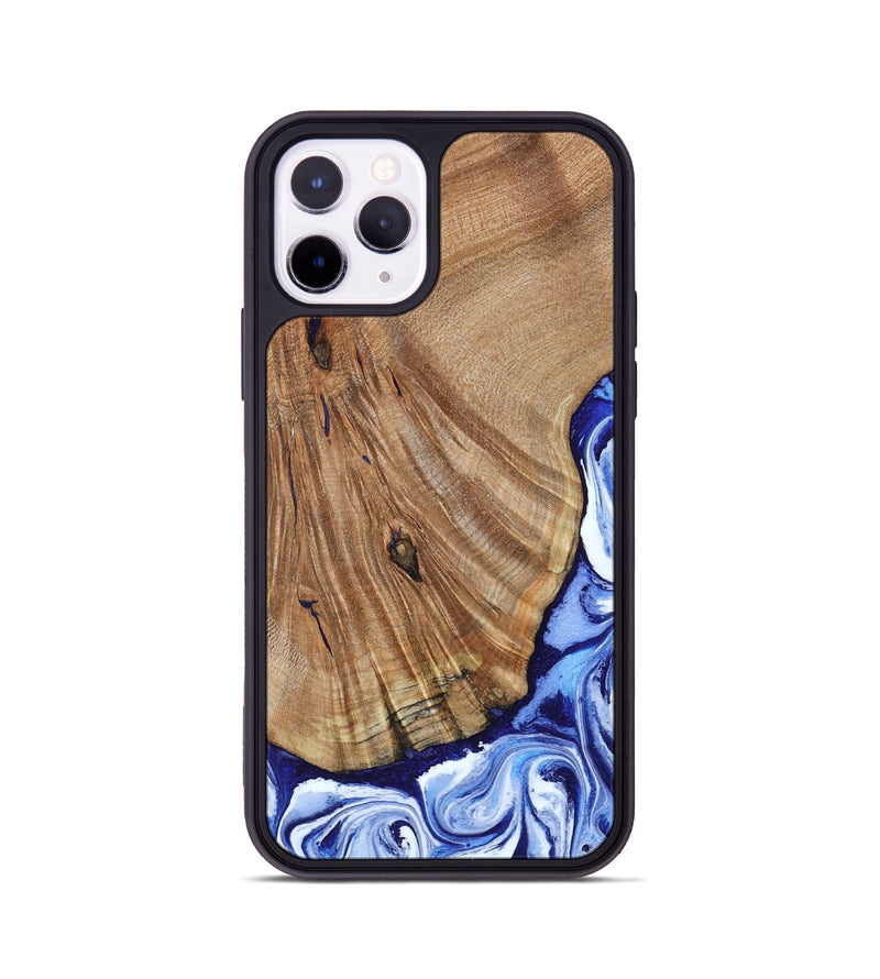 iPhone 11 Pro Wood Phone Case - Corine (Blue, 794393)