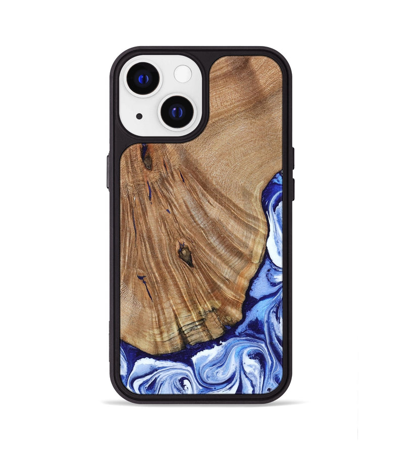 iPhone 13 Wood Phone Case - Corine (Blue, 794393)