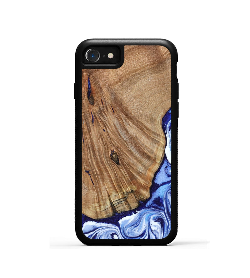 iPhone SE Wood Phone Case - Corine (Blue, 794393)