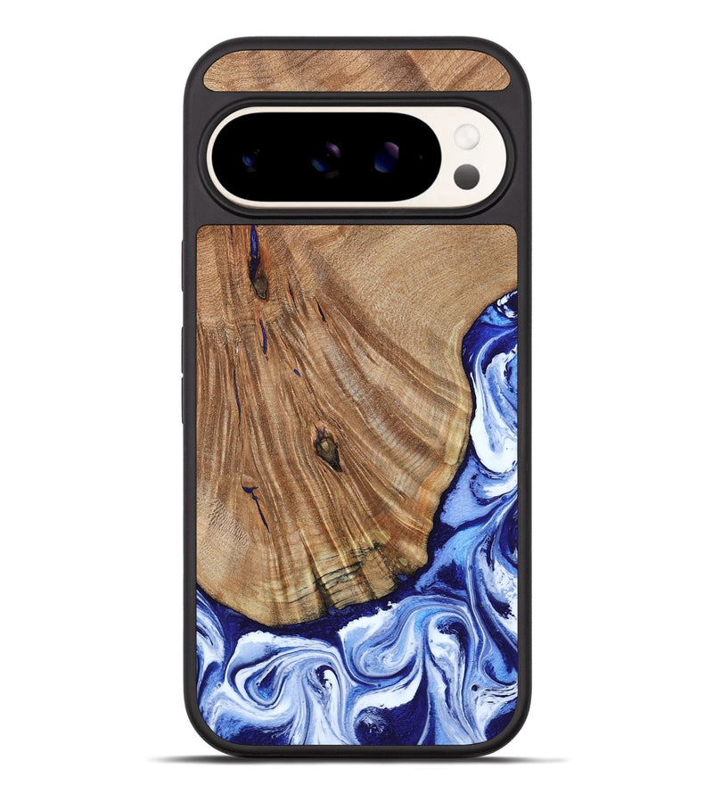 Pixel 9 Pro XL Wood Phone Case - Corine (Blue, 794393)