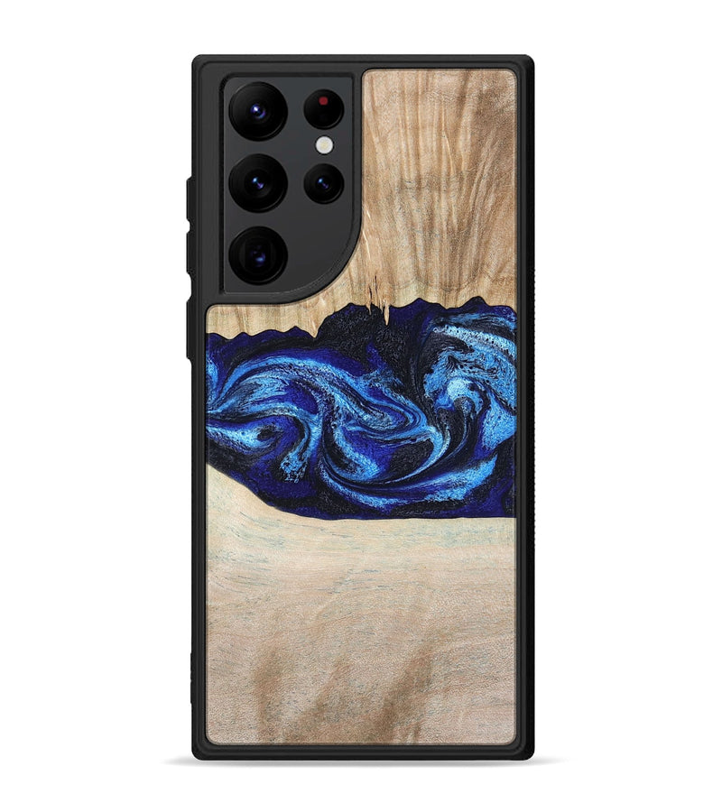 Galaxy S22 Ultra Wood Phone Case - Muriel (Blue, 794396)
