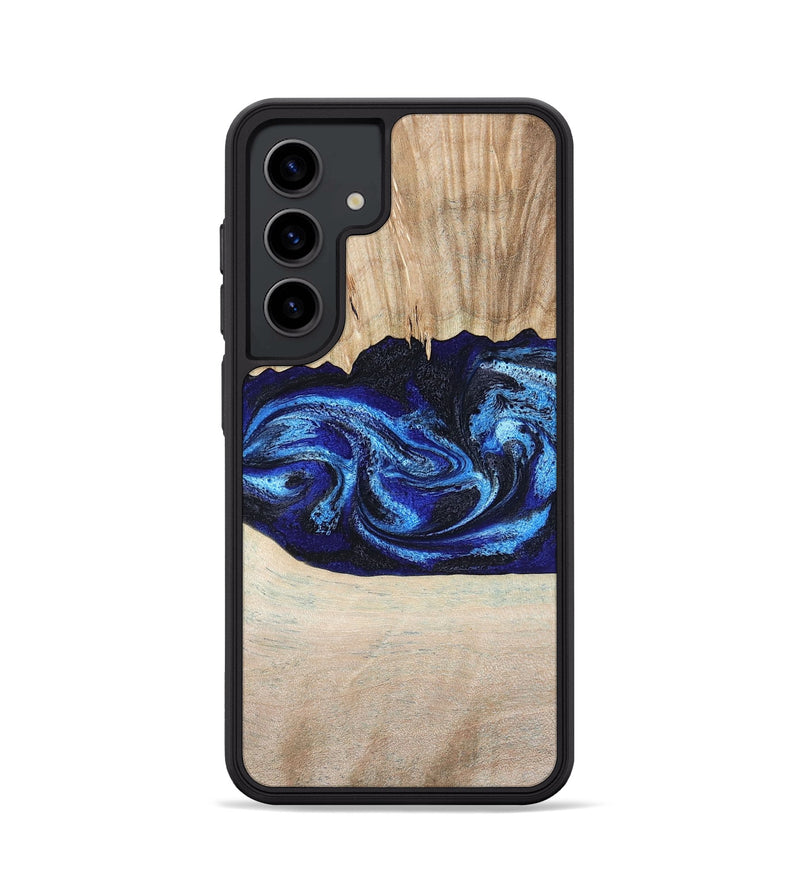 Galaxy S24 Wood Phone Case - Muriel (Blue, 794396)