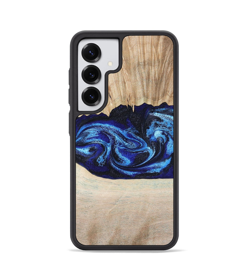 Galaxy S25 Wood Phone Case - Muriel (Blue, 794396)