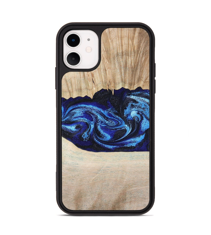 iPhone 11 Wood Phone Case - Muriel (Blue, 794396)