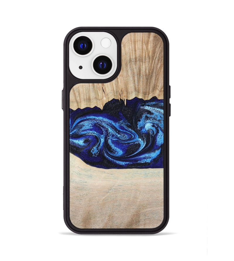 iPhone 13 Wood Phone Case - Muriel (Blue, 794396)