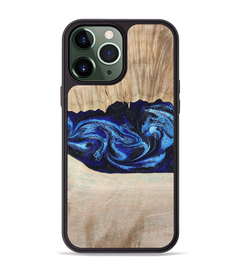 iPhone 13 Pro Max Wood Phone Case - Muriel (Blue, 794396)