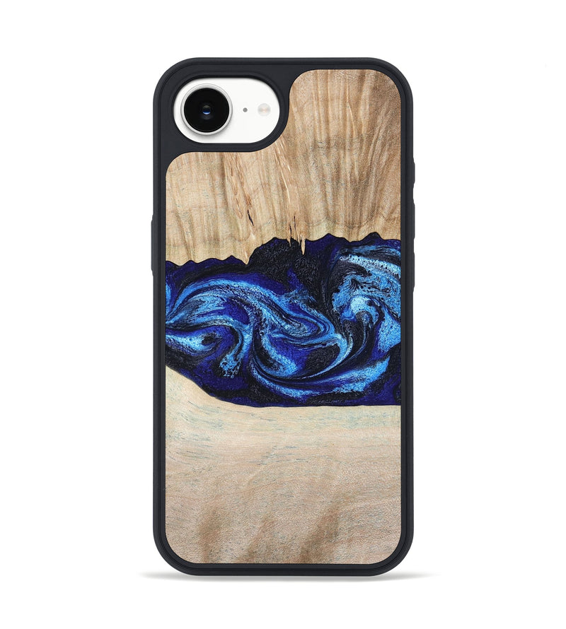 iPhone 16e Wood Phone Case - Muriel (Blue, 794396)