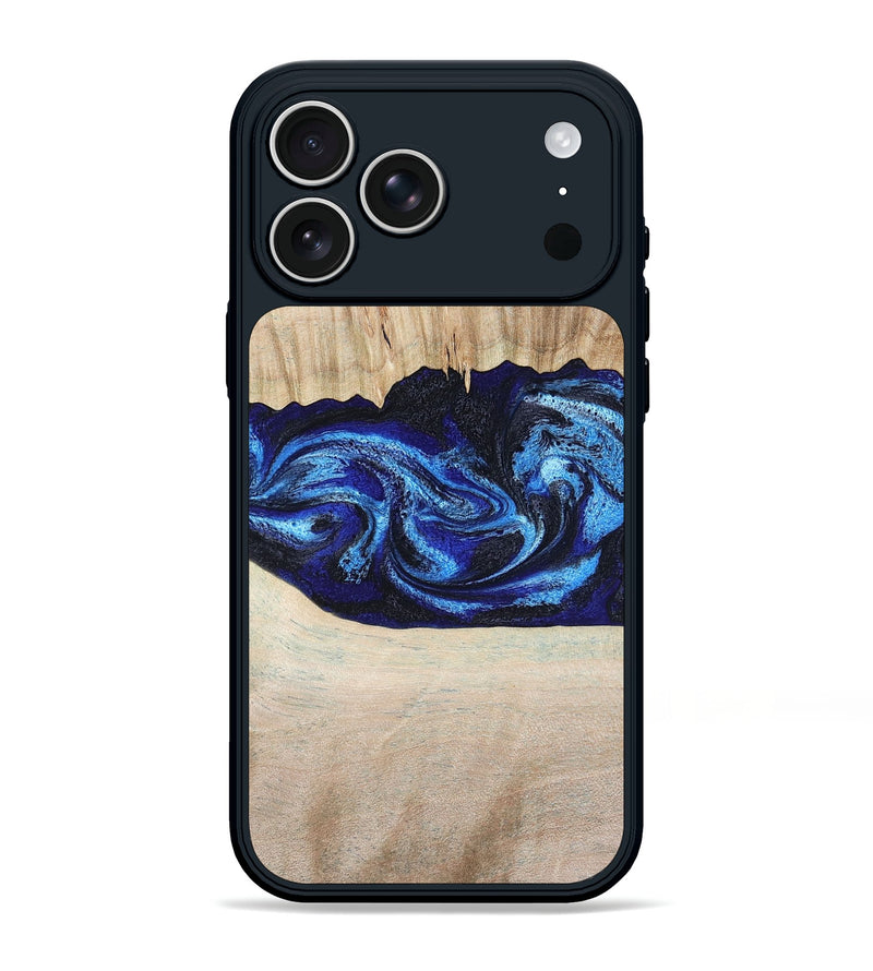 iPhone 17 Pro Max Wood Phone Case - Muriel (Blue, 794396)