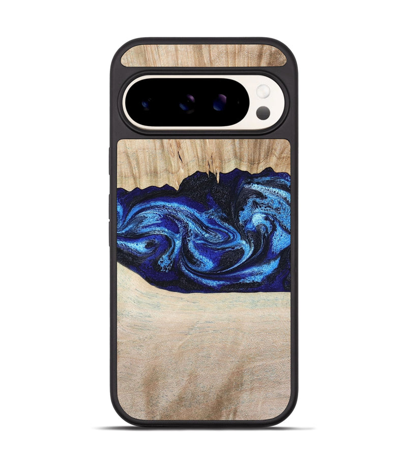 Pixel 9 Wood Phone Case - Muriel (Blue, 794396)