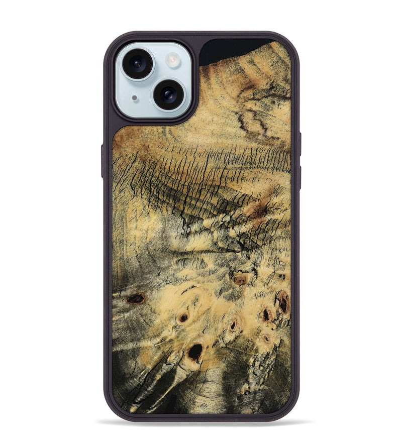 iPhone 15 Plus Wood Phone Case - Karim (Wood Burl, 794410)