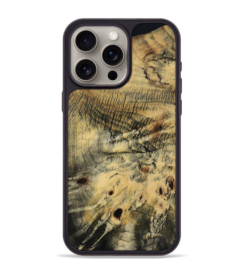 iPhone 15 Pro Max Wood Phone Case - Karim (Wood Burl, 794410)